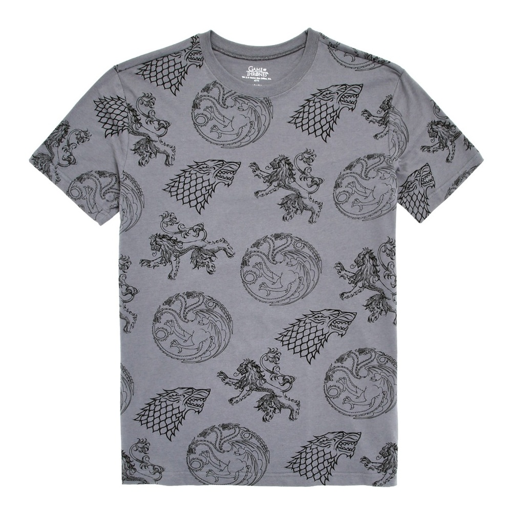Game of Thrones House Sigil Logo T-Shirt Men's XS